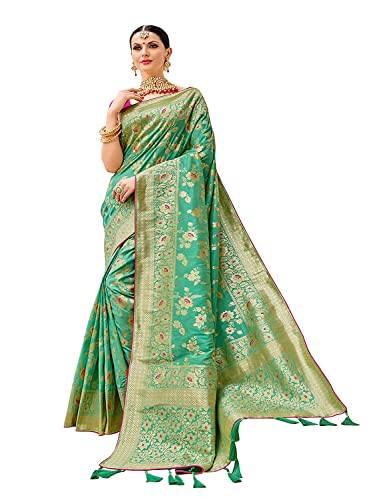 Drape in Elegance Light Green Banarasi Bliss by Jashiya Monjolika Fashion