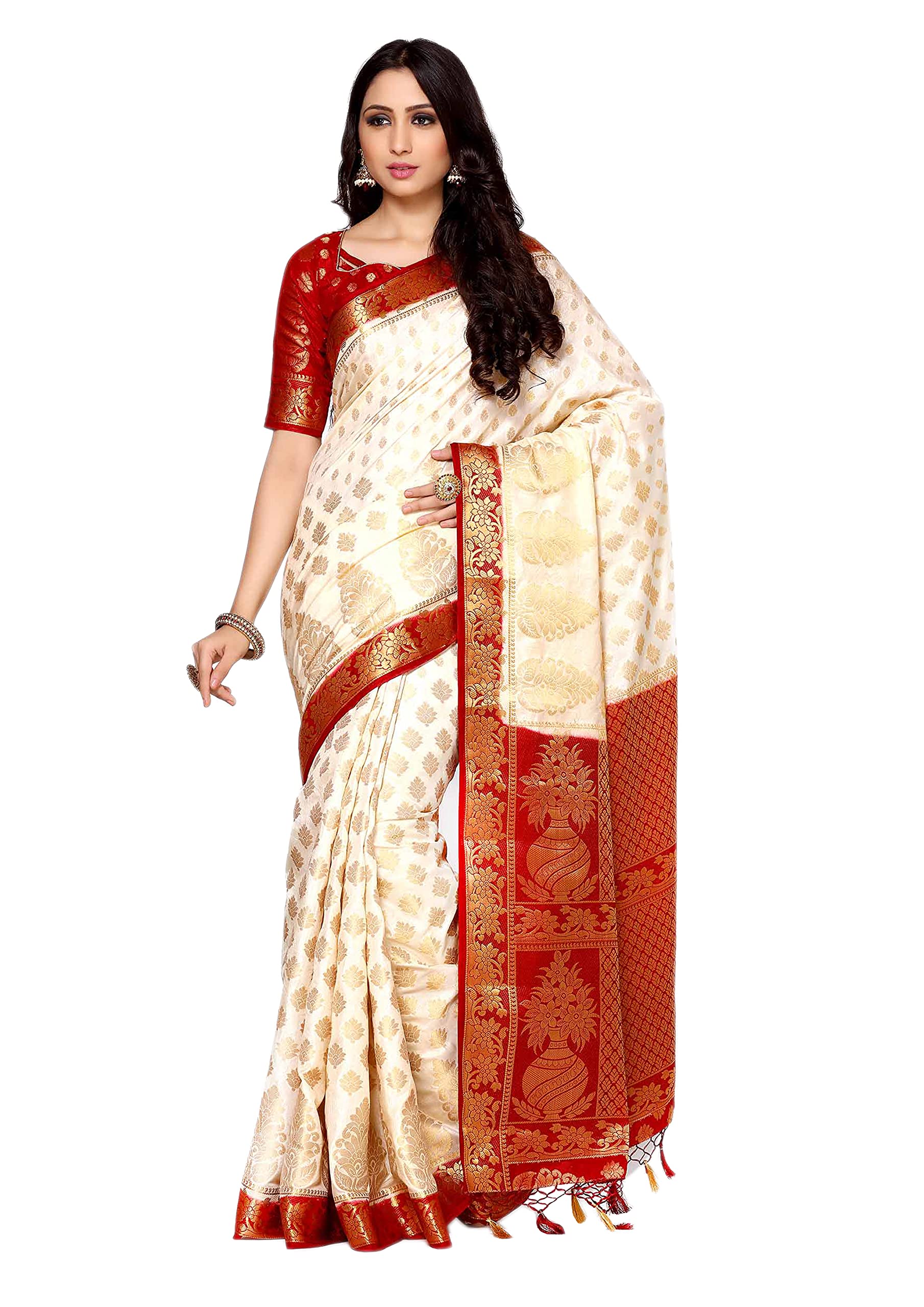Jashiya MIMOSA Beige Saree - Elegance Redefined